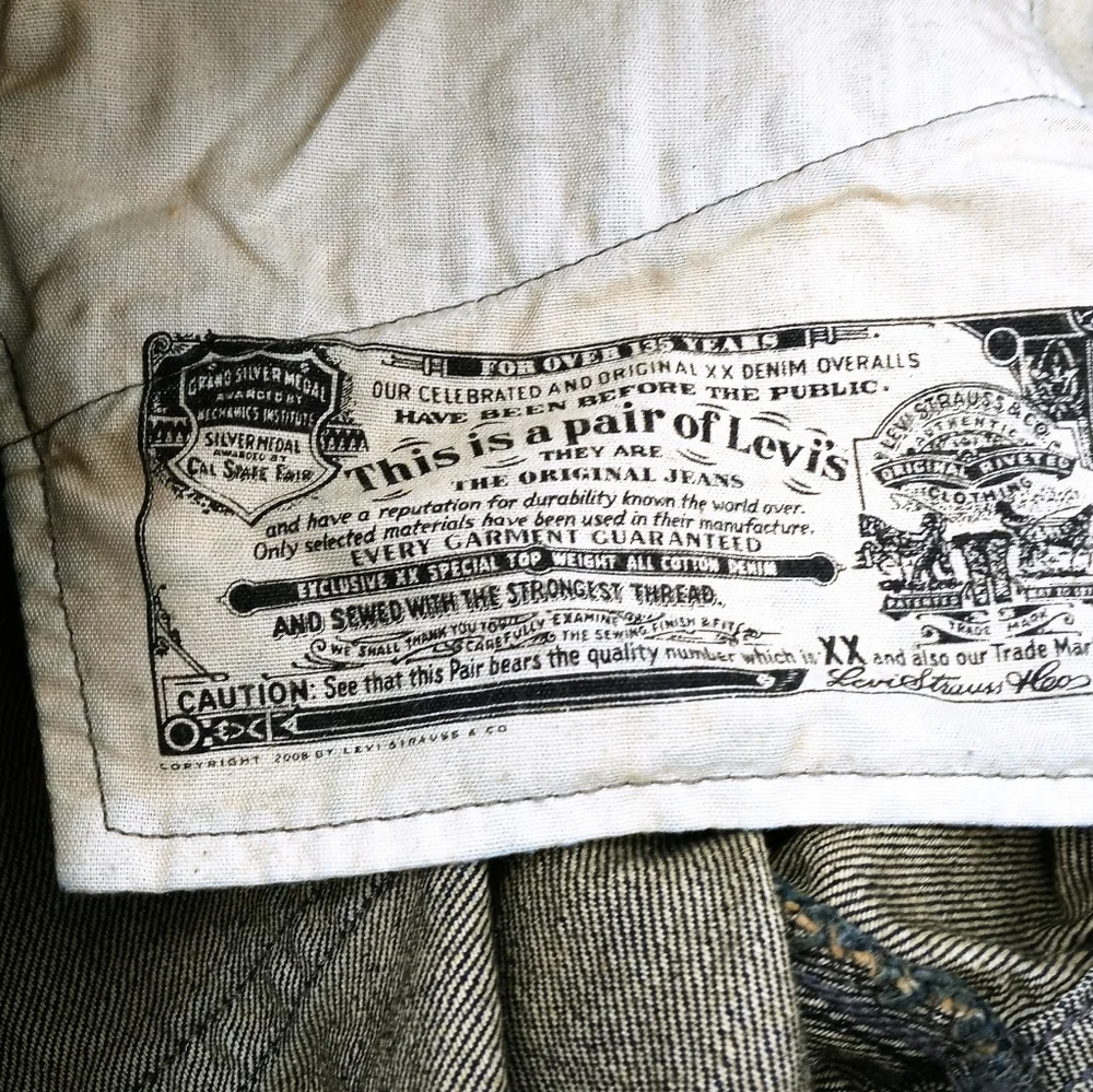 Levi's 501‎ Bermuda Dark Wash Distressed Jean Shorts